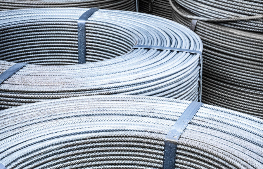 Betonstahl in Ringen (Coils)